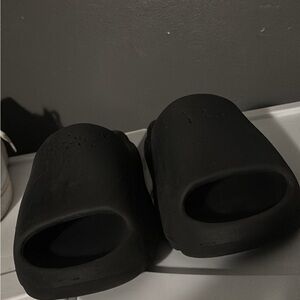 Yeezy Slides Dark Onyx Size 9 Used W/ No Box Authentic